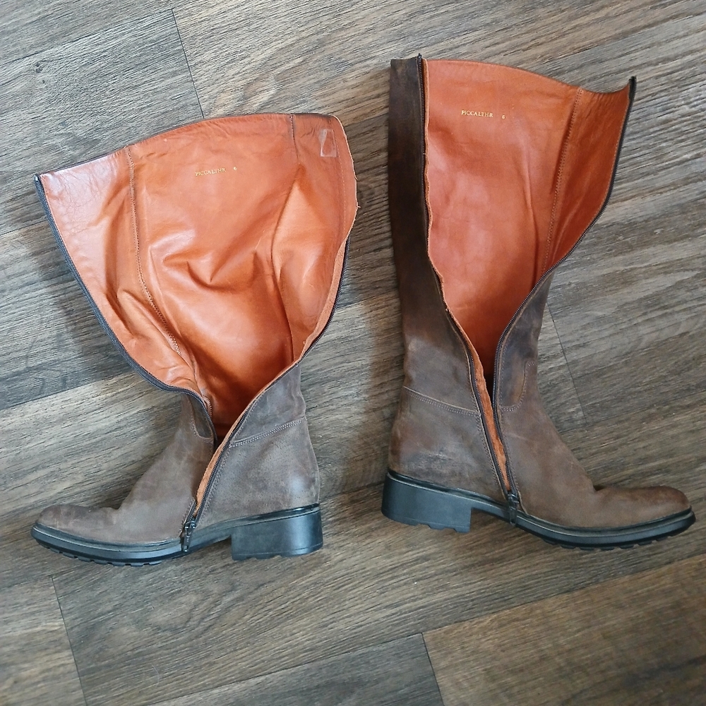 Hunter Leather Crest Riding Boots. Made in Itay - Picture 10 of 16